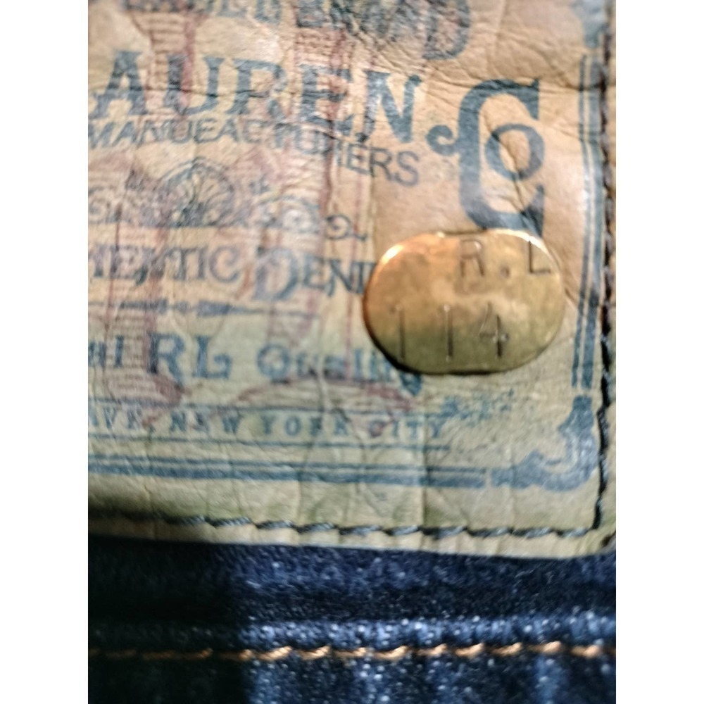 Ralph Lauren Tribeca 114 jeans Blue Label bootleg woman size 12/14 jean size 32 - Picture 6 of 9